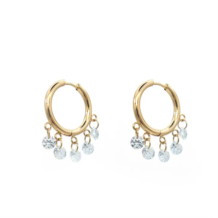 Guld fina örhängen