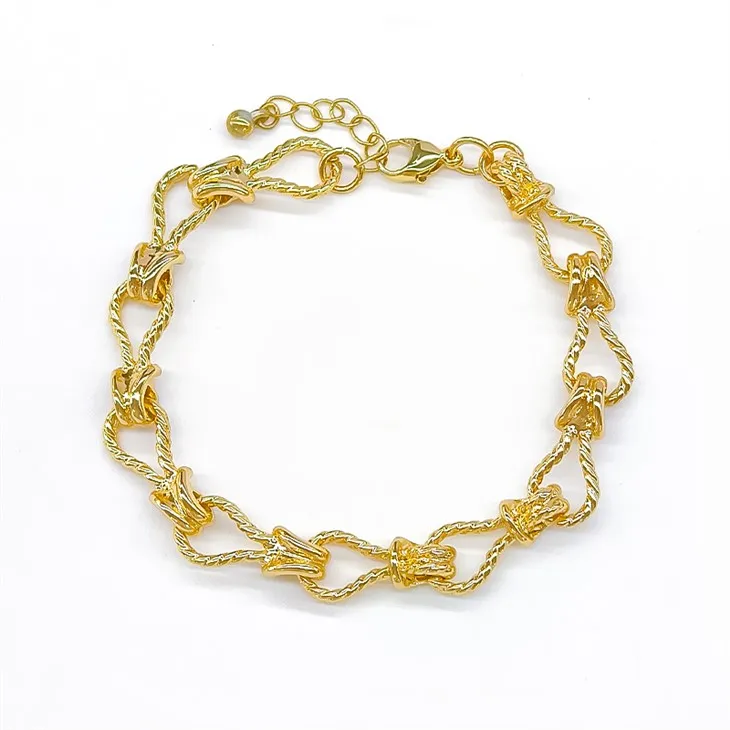 Golden Hoop texturerat armband