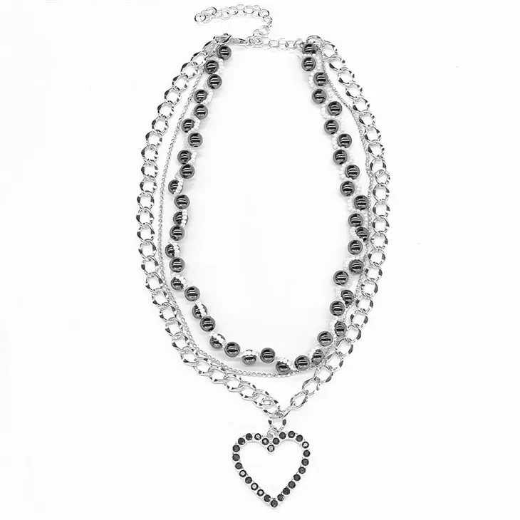 Hjärta Halsband Set