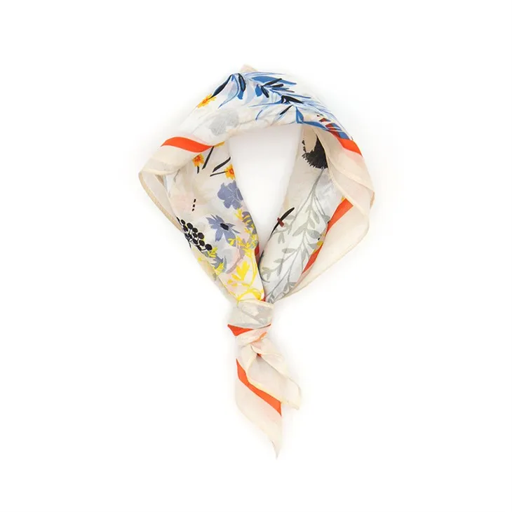Bläck Floral Paint Silk Scarves