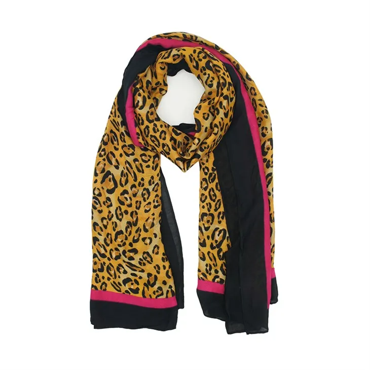 Leopard Rayon Scarves
