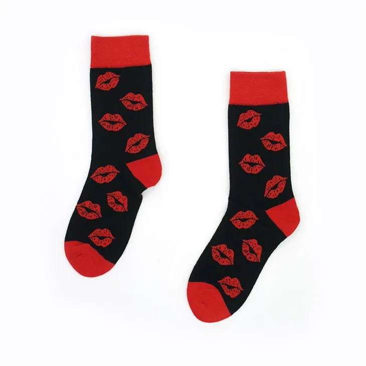 Läppar bomullsstrumpor