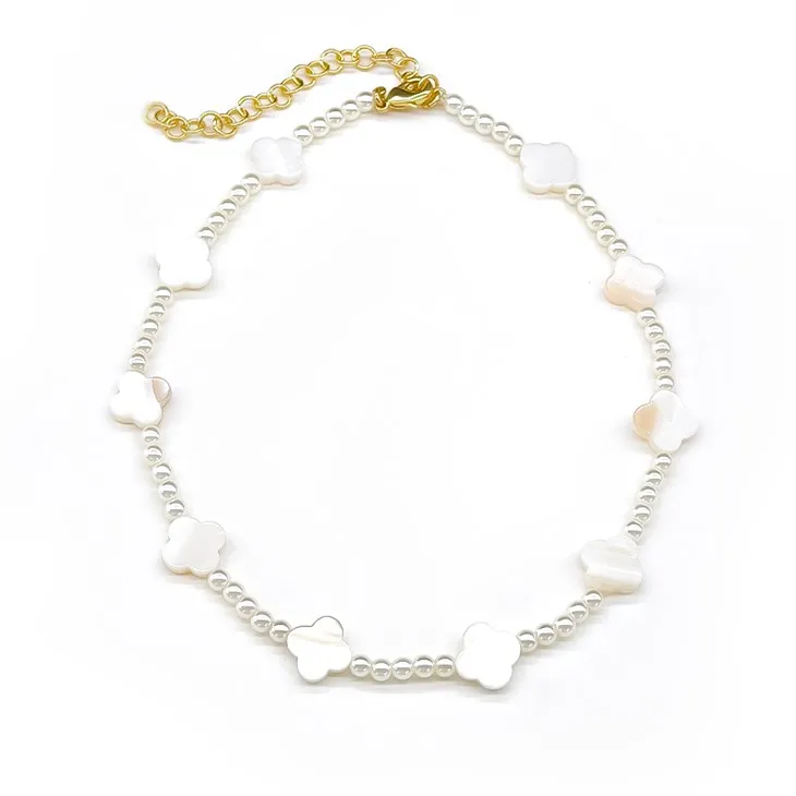 Bladklöver blommigt armband